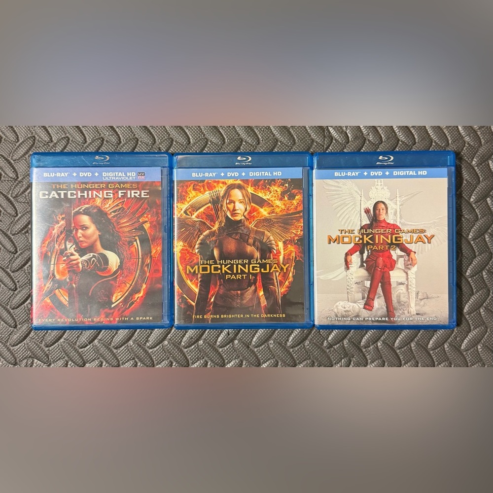 The Hunger Games: Catching Fire & Mockingjay 1 & 2 Blu-ray & DVD Collection